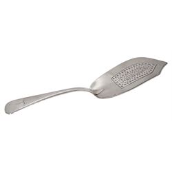 George IV silver Old English pattern fish slice, the shaped blade with pierced decoration, hallmarked William Knight II, London 1821, approximate weight 4.05 ozt (126 grams)