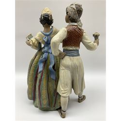 Lladro figure, Valencian Courtship, modelled as a couple, in original box, no 2239, year issued 1993, year retired 2004, H30cm