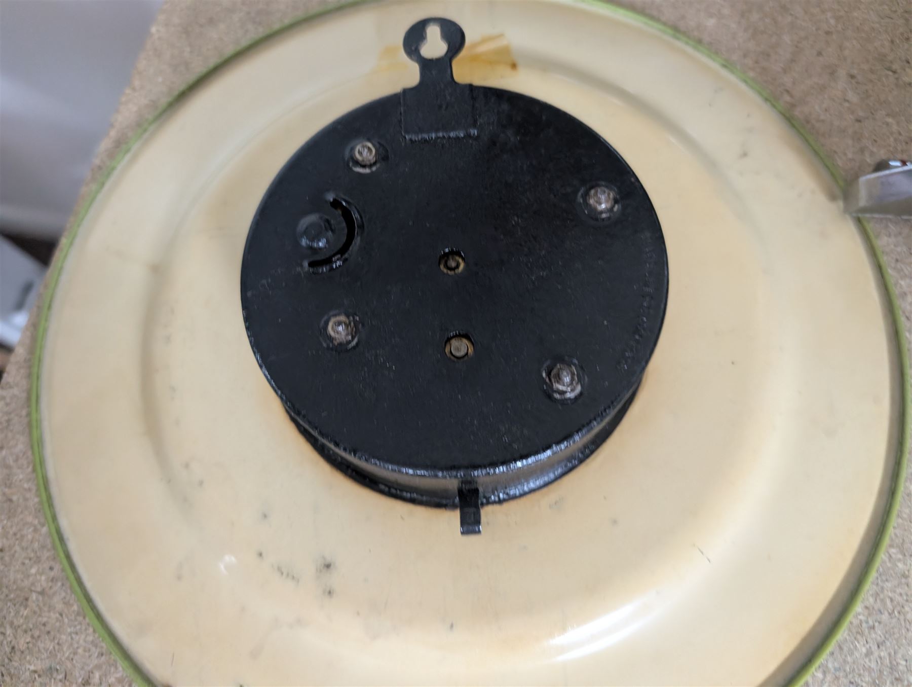 Three Smiths children's alarm clocks, including Noddy, two school adding clocks, Smiths ceramic plate wall clock, Francis Early Bird clock and an Art Deco triangular clock