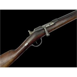 19th century Belgian Gras 12-bore (from 11-bore) bolt-action single barrel shotgun with 80cm barrel No.G85345 L127cm overall. Deactivated to early specification so requires re-deactivation to modern standards RFD ONLY - Disposed 25.06.25 - Notified 24.07.25