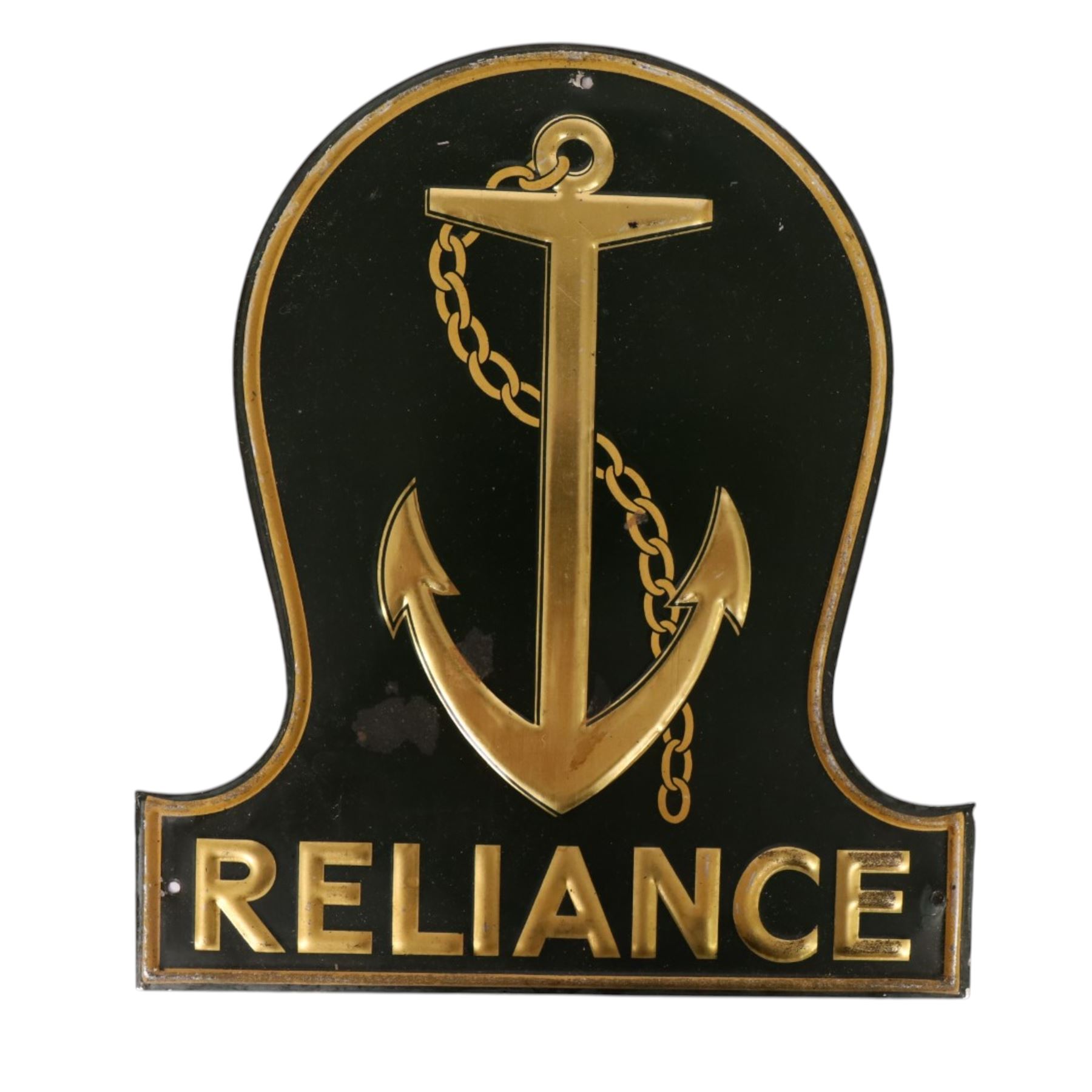 Group of nine fire insurance marks, comprising six Guardian Assurance Company, and three Reliance Insurance Company, one Caledonian Insurance Company, Guardian example H23cm