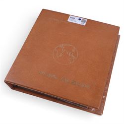 Album of world coins, including some silver