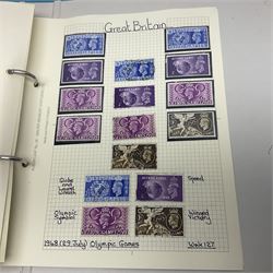 Great British Queen Victoria and later stamps, including imperf penny reds, perf penny reds, half penny 'bantams', small number of stamps on pieces or covers, one penny lilacs with block and pairs, 1883-84 two shillings sixpence, five shillings and ten shillings, various King Edward VII issues,  King George V seahorses etc