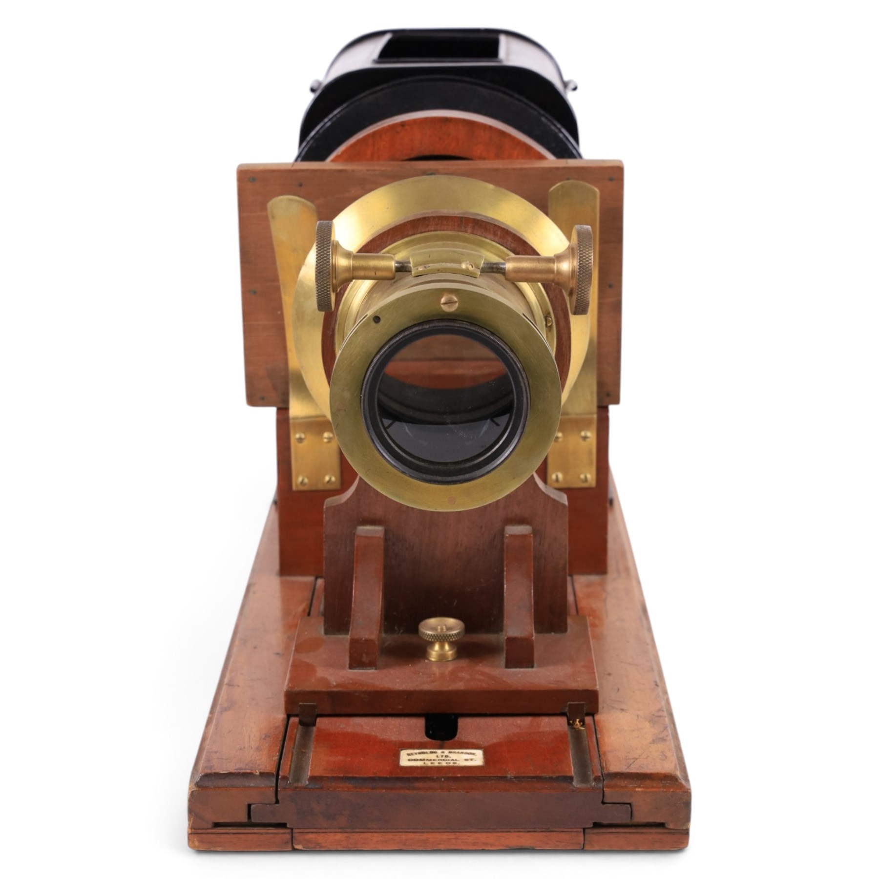 Reynolds & Branson Ltd magic lantern, together with a Thornton-Pickard Imperial Enlarger and a tin plate and brass cine projector
