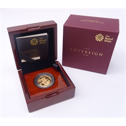  Queen Elizabeth II 2015 gold proof full sovereign, boxed with certificate  
