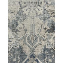 Ruggable Sarah blue quartz rug, with non slip cushion backing