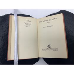 John Steinbeck; Of Mice and Men, first edition, second printing, New York: Covici Friede, 1937, 2nd printing with 'loosely' to page 9 and The Moon is Down, fist edition, Windmill Press, Surrey 1942