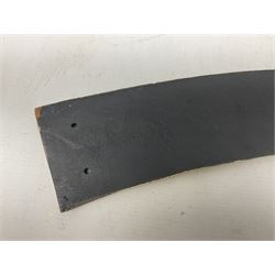 Cast iron Flying Scotsman arched railway type sign, L70cm