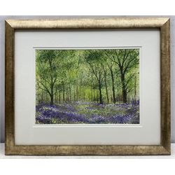 Karen Rice (British Contemporary): 'The Two of Us' and 'Bluebell Woods', two watercolours signed and dated '08, titled on label verso max 35cm x 25cm (2)