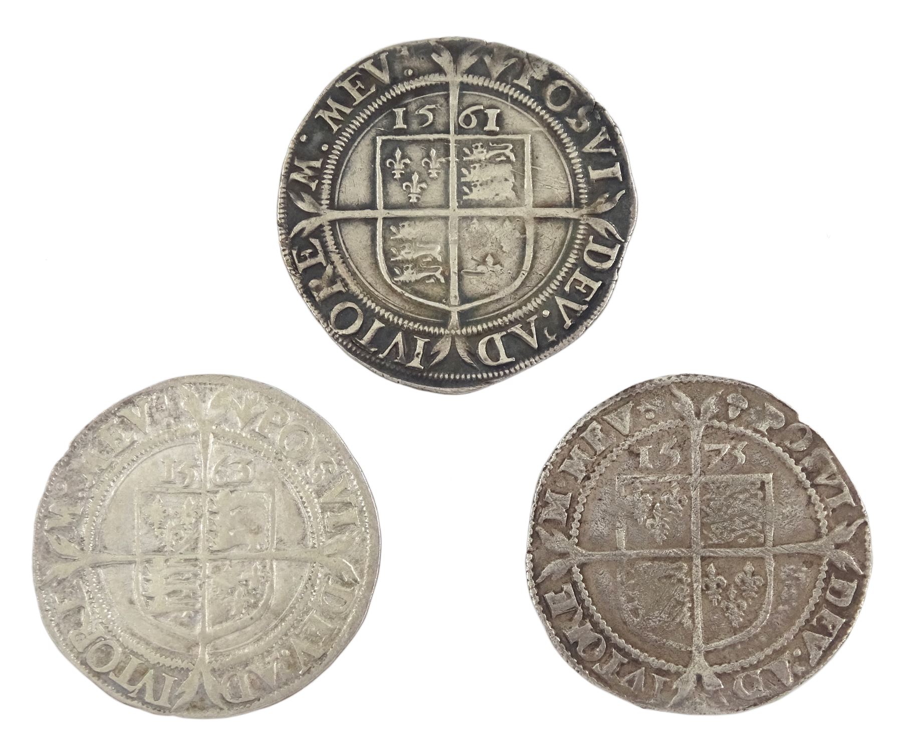 Three Elizabeth I hammered silver sixpence coins | Coins, Tokens ...