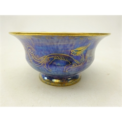  Wedgwood lustre dragon bowl, designed by Daisy Makeig Jones, no. Z4829, D11.5cm   