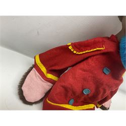 1970s Pelham Vent Puppet in the form of a monkey, the ventriloquist dummy donning floral trousers and hat