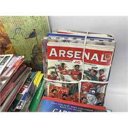 Quantity of mostly football programmes including Wimbledon vs Arsenal Saturday 5th September 1992, Arsenal FC vs Blackburn Rovers Saturday February 26th season 1993/94, Liverpool vs Arsenal Saturday 2nd October 1993, The F.A. Charity Shield Arsenal vs Manchester United 7th August 1993 etc