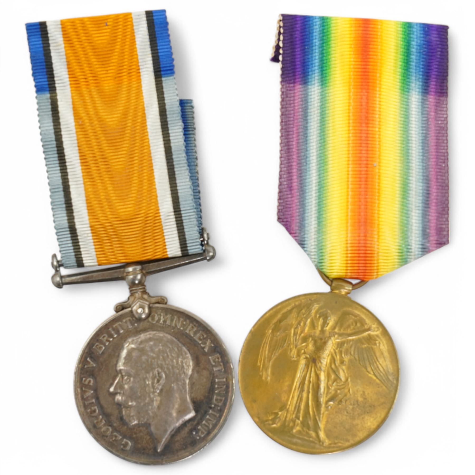 Pair of WWI British medals comprising War and Victory medals to 58400 Pte S Anyon Royal Welsh Fusiliers, another pair to 64889 Pte W Riddick, Liverpool Rifles and a pair of  WWII War Medal and 1939-45 Star to Major W R A Birch