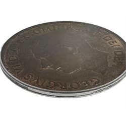 King George VI 1951 one penny coin, encapsulated and graded by PCGS 'MS64BN'