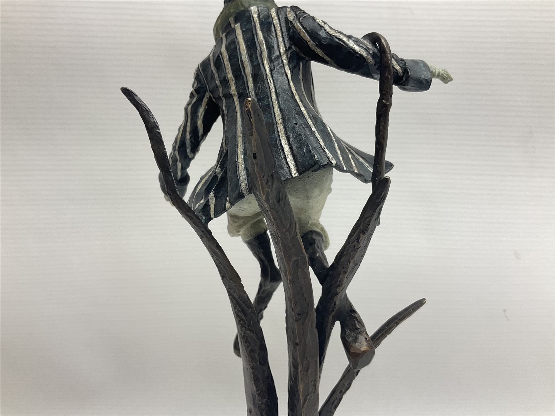 Rachel Talbot (British 1980-), Water Meadow Merriment, limited edition bronze sculpture, modelled as a hare in boating attire, upon a polished marble base, H37cm