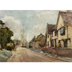 William Roger Benner (British 1884-1964): 'Parham - Suffolk', watercolour signed, titled verso 33cm x 46cm