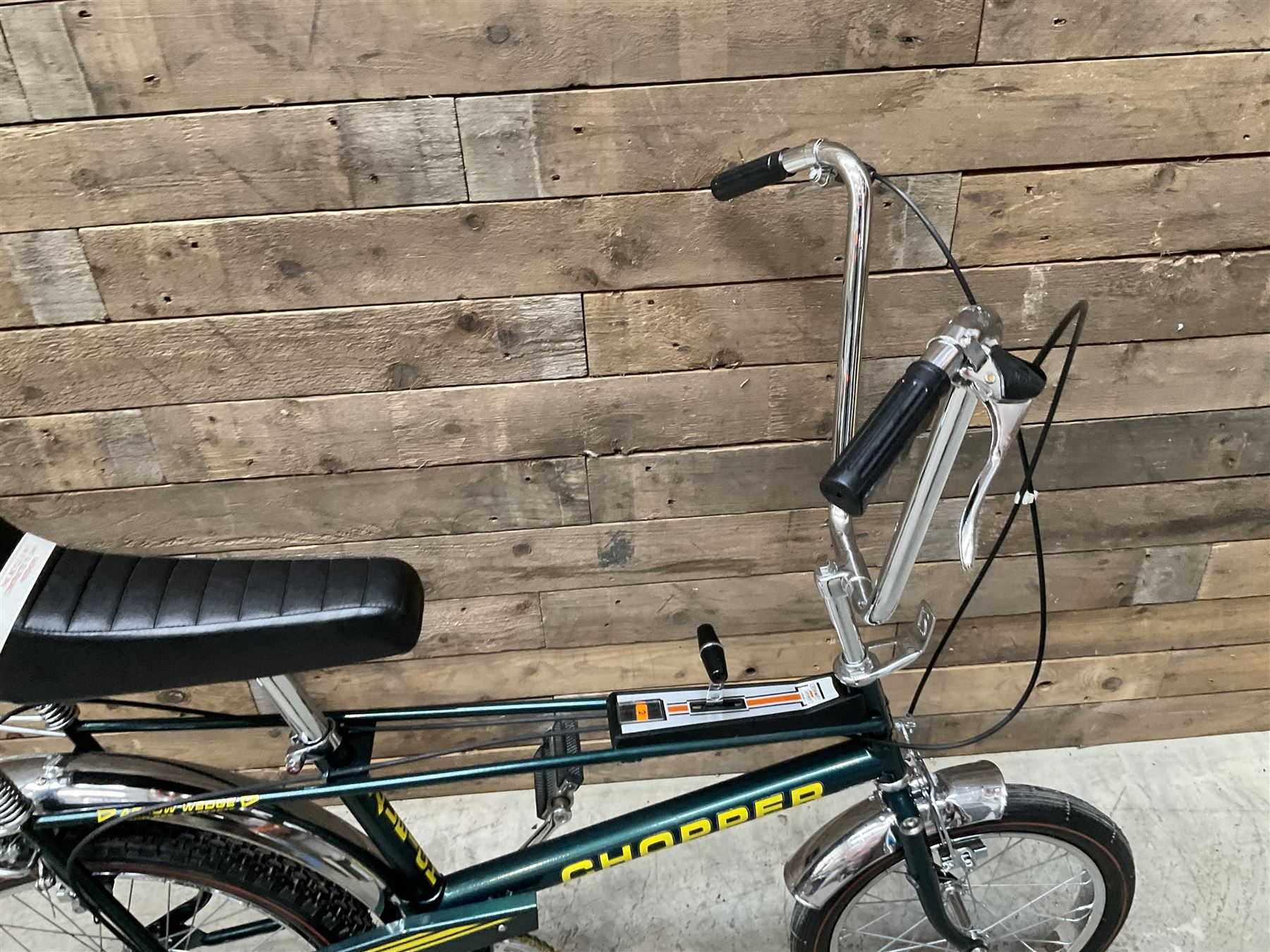 Raleigh Chopper Mk2 Arrow Wedge bicycle, fully restored and rechromed