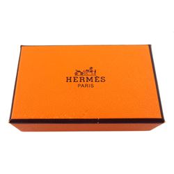 Hermes gilt and enamel cloisonné clip-on earrings