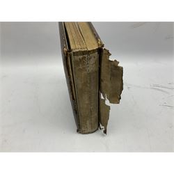 Victorian leather bound musical photo album, together with another victorian photo album, with photographs 