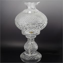  Waterford Inishmore pattern glass table lamp H48cm