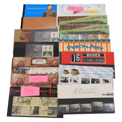 Queen Elizabeth II mint decimal stamps, mostly in presentation packs, face value of usable postage approximately 480 GBP