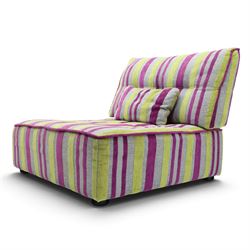 Fama - 'Arianne Love' modular sofa, comprising five sections; two corner 'C' sections, seat 'A' section and footstool, raised on bun feet