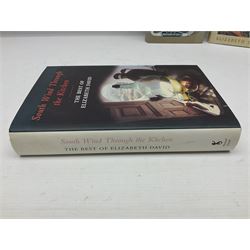 Three books of cookery interest by Elizabeth David comprising 'Italian Food', 'English Bread and Yeast Cookery' and 'South Wind Through the Kitchen'