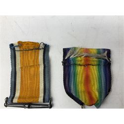 Three WW1 medals comprising 1914-15 Star awarded to 58648 Spr. C. Roberts R.E.; British War Medal and Victory Medal awarded to 87502 1.A.M. C. Roberts R.F.C.; and REME cap badge (4)