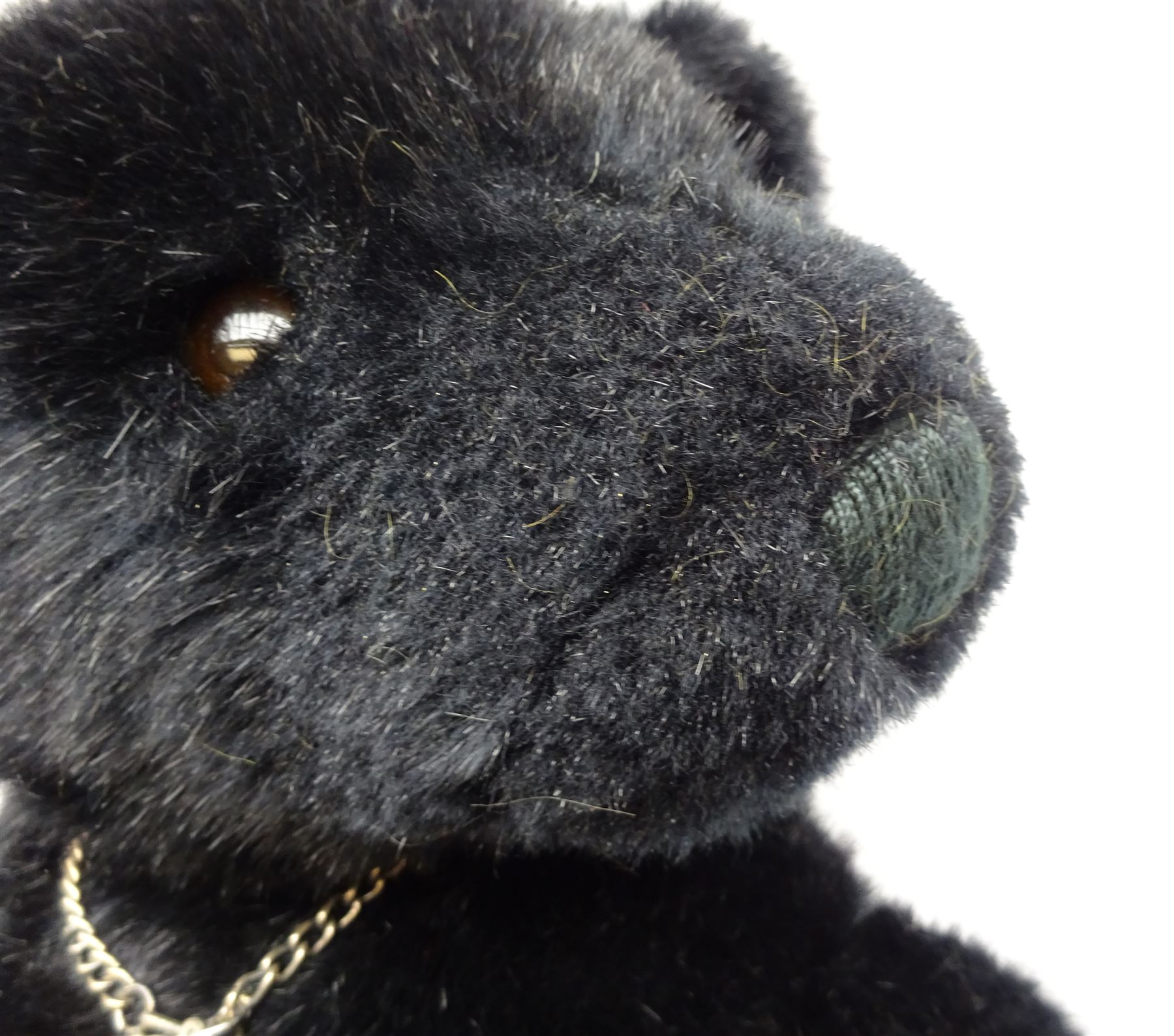 Steiff Replica 1903 Classic teddy bear, the golden mohair body with press squeaker and card tag No.000201 H21