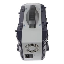 IDX Endura HL10DS 96Wh V Mount four battery set with IDX VL-4S Simultaneous V Mount charger and cable, in a custom cut Peli 1550 flight case