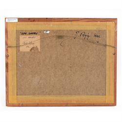 Jack Rigg (British 1927-2023): 'Off Whitby', oil on canvas board signed and dated 1987, titled and dated 1986 verso 34cm x 45cm