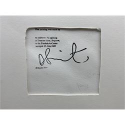 Damien Hirst (British 1965-): Star Spin Painting 2009, acrylic on die-cut wove paper, with artist's inkstamp signature and blindstamp verso, pub. Pinchuk Art Centre, Ukraine, 52.5 x 55.3cm)

