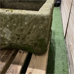 19th century large carved stone trough - THIS LOT IS TO BE COLLECTED BY APPOINTMENT FROM DUGGLEBY STORAGE, GREAT HILL, EASTFIELD, SCARBOROUGH, YO11 3TX