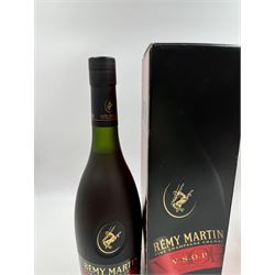 Three bottles Remy Martin V.S.O.P champagne cognac, 70cl 40% vol, in original boxes