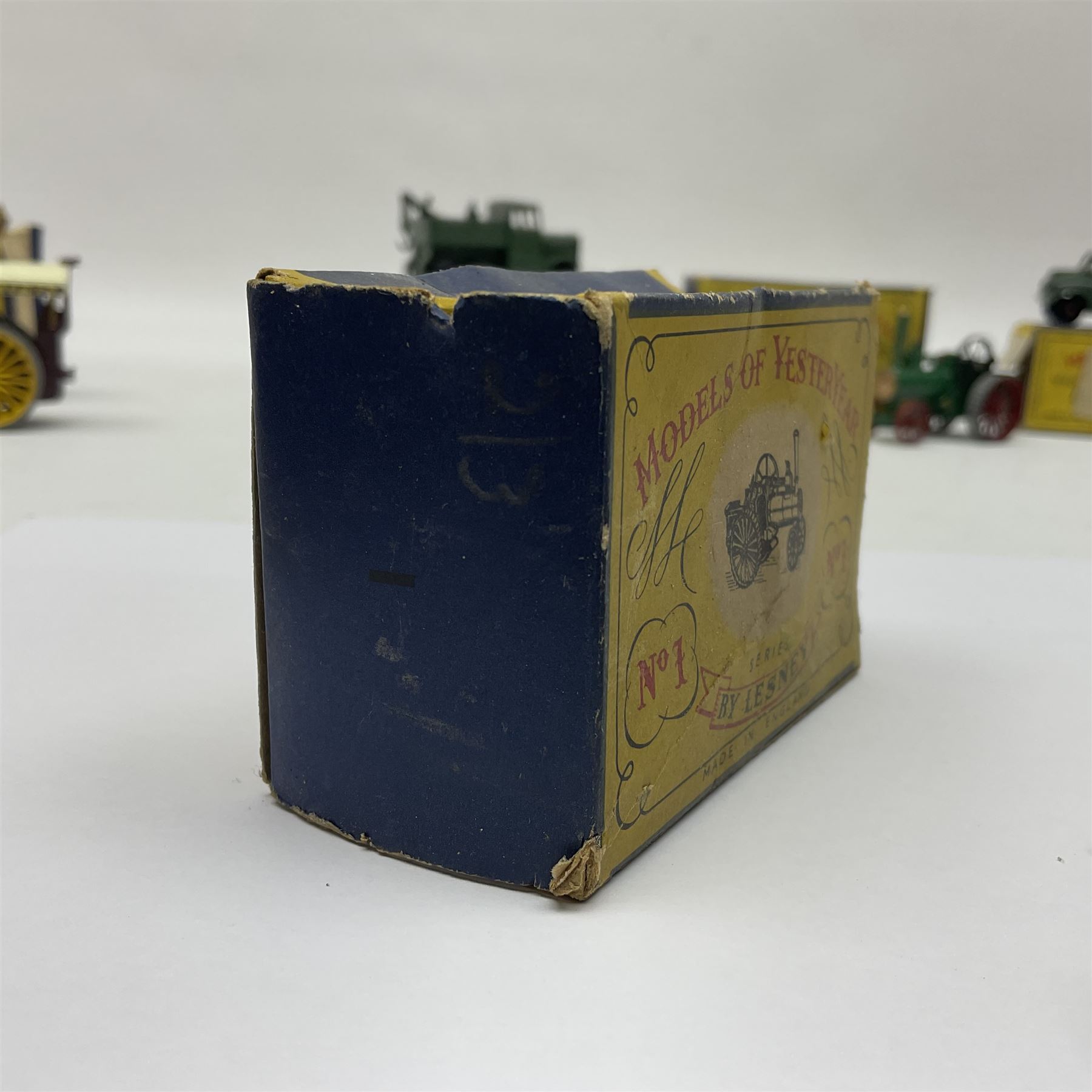 Moko Lesney - four Models of Yesteryear die-cast models comprising two 1925 Allchin Traction Engine no.1, Sentinel Steam Wagon no.4 and Fowler Showman’s Engine, all boxed; with two Matchbox 1-75 series models, Scammell Breakdown Truck no.64 and Austin MK 2 Radio Truck, both boxed (6)