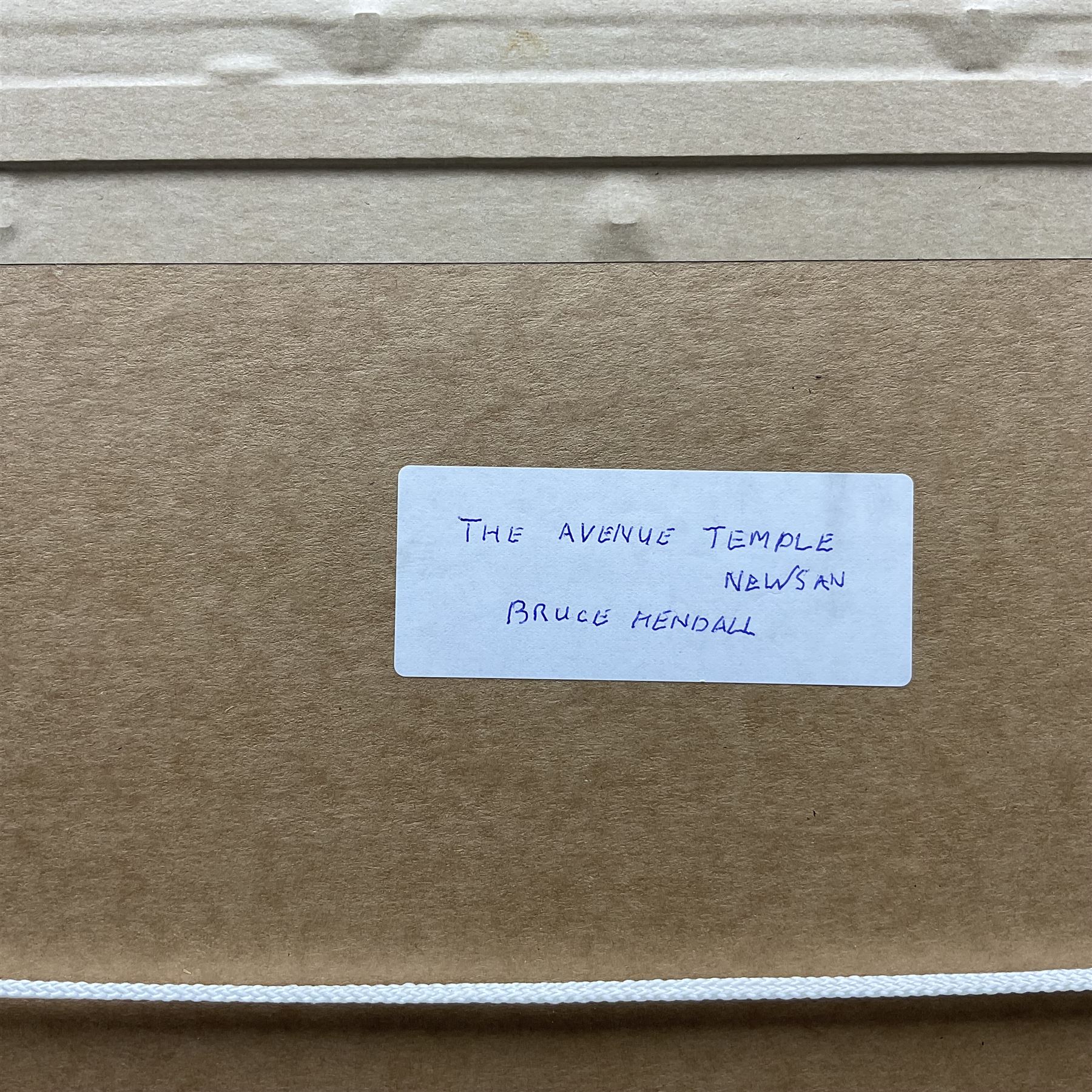 Bruce Kendall (British Contemporary): ‘The Avenue - Temple Newsam’ Leeds, oil on board signed 45cm x 45cm