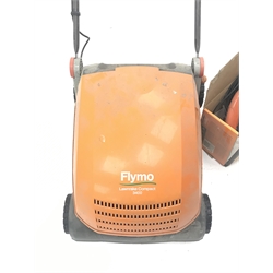  Flymo Lawnrake Compact 3400 electric lawn mower and a Flymo Contour strimmer   