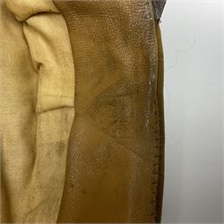 WW2 German Political Leaders brown cloth visor cap with metal insignia; labelled K. Hartel Weiden