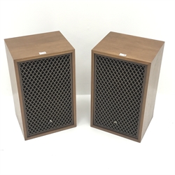  Pair Sanusi SP-150 teak cased cabinet speakers, W37cm, H61cm, D30cm  