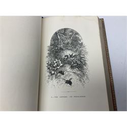 Jules Michelet (French 1798-1874): The Insect, with illustrations by Giacomelli, pub. T. Nelson and Sons, Paternoster Row, Edinburgh and New York, 1875, together with Edward Callow: The Phynodderree and Other Legends of the Isle of Man, with illustrations by W.J. Watson, pub. J. Dean and Son, Fleet Street, E.C, George Dodd: Metals British Manufactures, pub. Charles Knight and Co, Ludgate Street, 1845, WWI Imperial Army Series Musketry, pub. John Murray, Albermarle Street, 1915, Laurence Echard (1670–1730): The Roman History From the Settlement of the Empire by Augustus Caesar, To The Removal of the Imperial Seat by Constantine the Great Containing the Space of 355 years, vol. 2, printed by T.H. for M. Gillyflower, J. Tonson in Fleet Street, H. Bonwick in St. Paul's Church-yard and R. Parker in Cornhill, 1698, bound in leather (5)