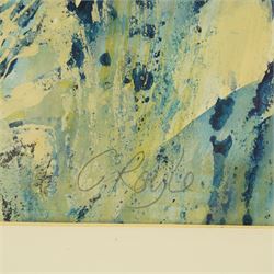 Charlotte Royle (York 1964-): York Minster, mixed media signed 59cm x 79cm