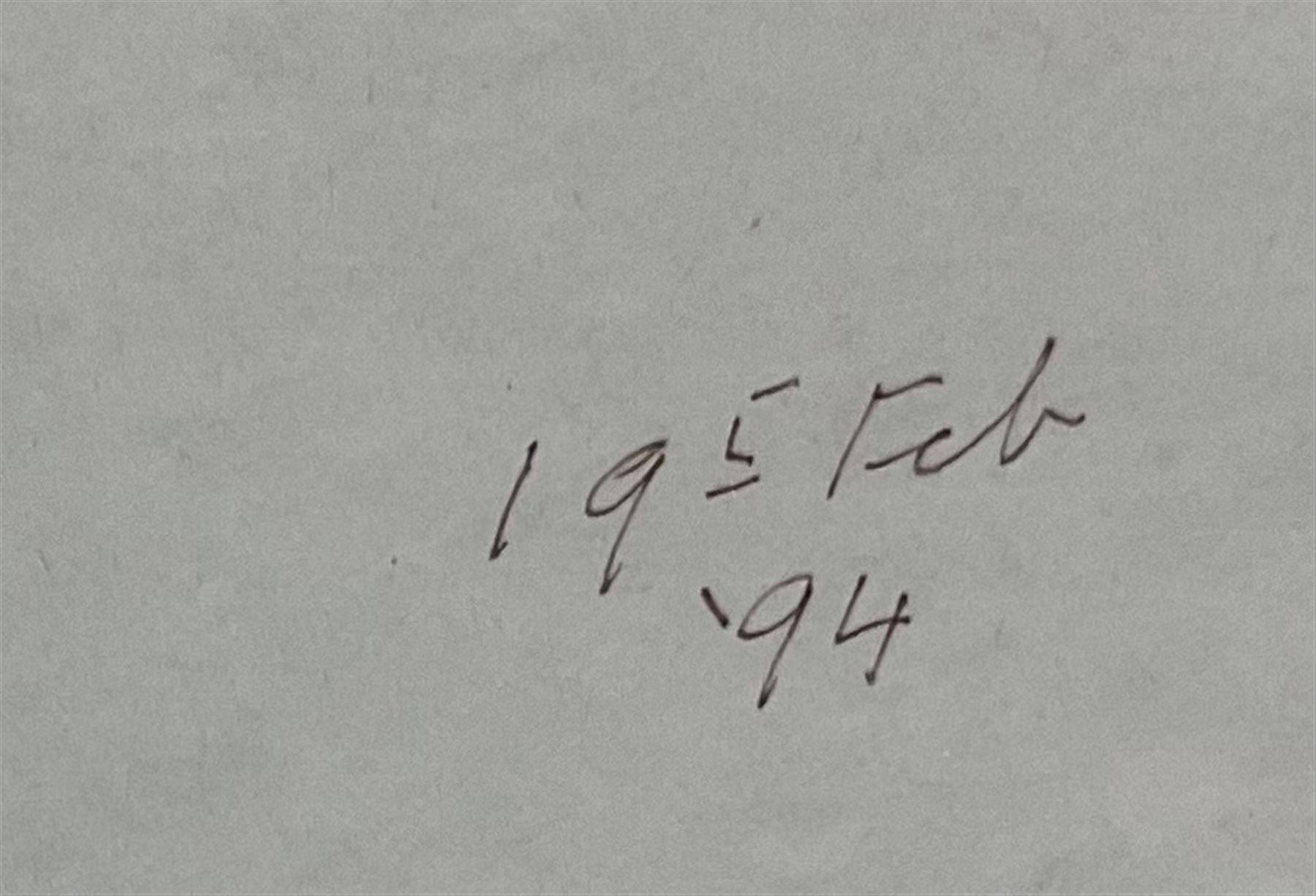 Anne Isabella Brooke (British 1916-2002): Female Nude Life Study's, one pencil the other pen and ink signed, dated '77 and '94 max 49cm x 36cm (2)
Notes: painter and teacher born at South Crosland, Yorkshire principally known for her landscape oils. She attended Chelsea School of Art 1937-39, Huddersfield School of Art 1939-41 and London University. Lived in Harrogate