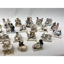 A collection of twenty six Victorian and Continental fairings, many with registration numbers beneath.