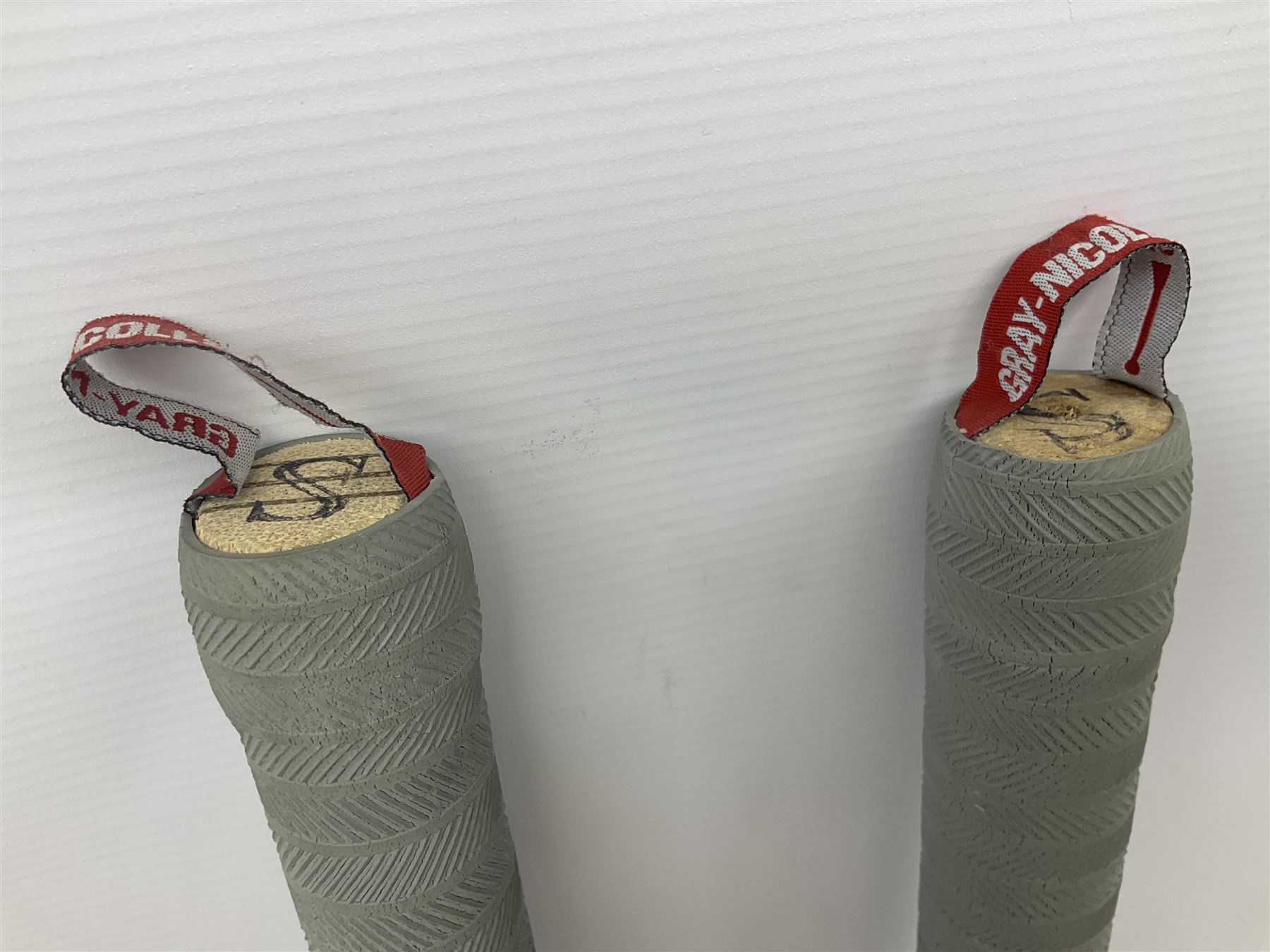 Two signed Yorkshire County cricket bats, from 2011 and 2012 seasons, bearing signatures including Adil Rashid, Andrew Gale, Ryan Sidebottom, Gary Ballance etc