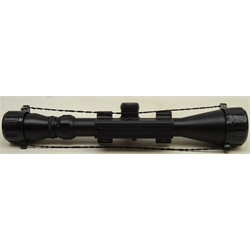  Gammo 3-9x40 scope, black finish with end caps  