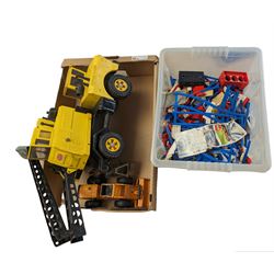 Tonka Mighty Claw Crane, together with another Tonka Loader, and a collection of loose lego