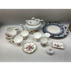 Royal Crown Derby in Derby Posies pattern tea wares, to include teapot, jug and teacups, together with Coalport Country Ware jug, etc in two boxes 