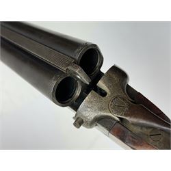 SHOTGUN CERTIFICATE REQUIRED - foreign 12-bore double trigger side by side double barrel shotgun serial no.1147 