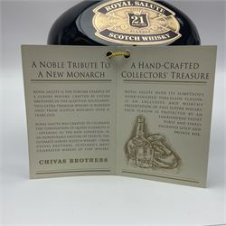 Royal Salute, 21 year old, blended Scotch whisky, 70cl, 40% vol, in a ceramic decanter and original box 